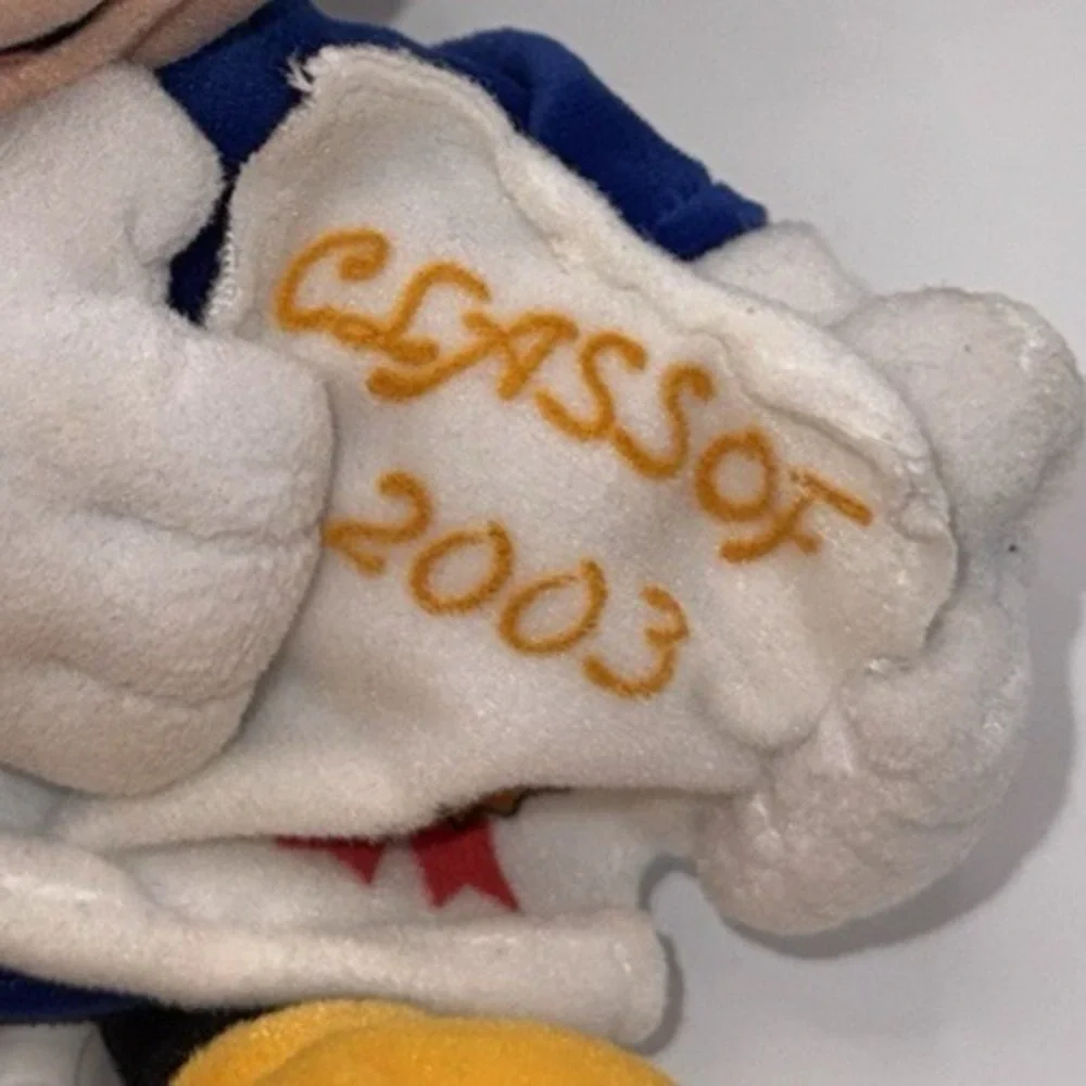 Disney Mickey Mouse Graduation Plush Class of 2003 Disney Store Stuffed Toy
